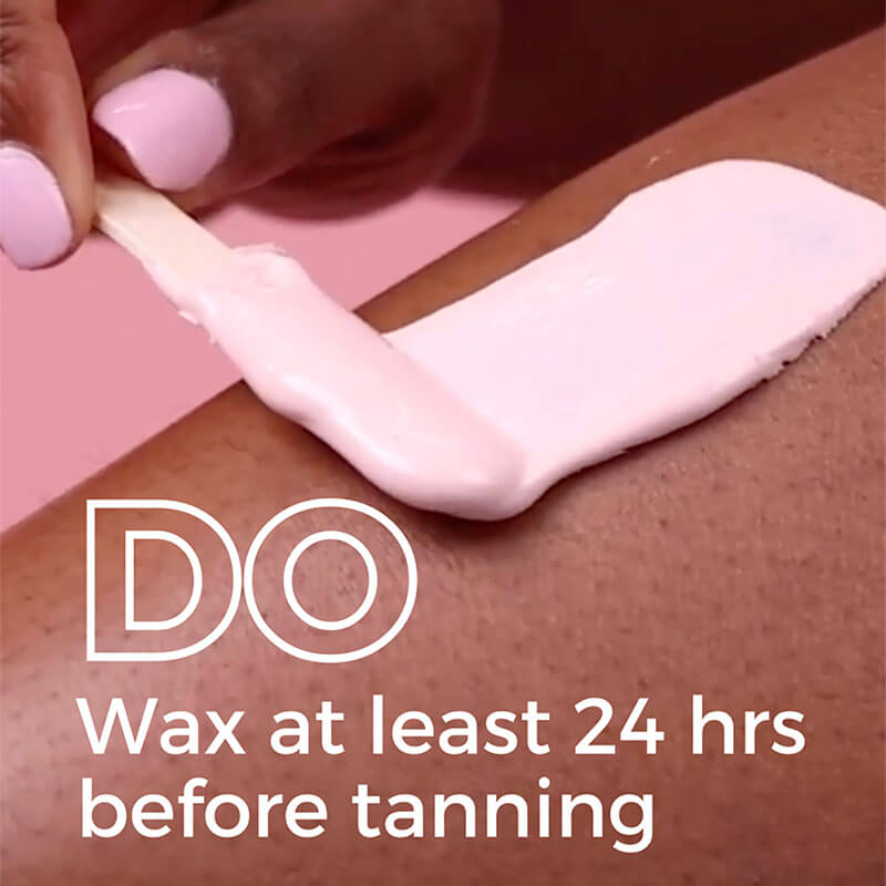 Do wax 24hrs before Tanning | Nad's Hair Removal