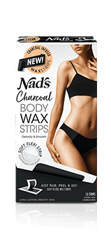 Nads Hair Removal Charcoal Body Wax Strips