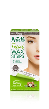 Nads Hair Removal Facial Wax Strips