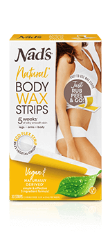 Nads Natural Hair Removal Body Wax Strips
