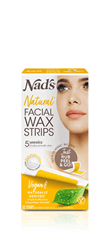 Nads Natural Hair Removal Facial Wax Strips