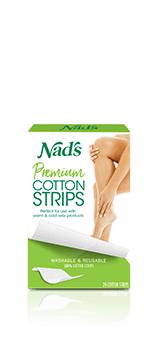 Nads Hair Removal Premium Cotton Strips for Waxing